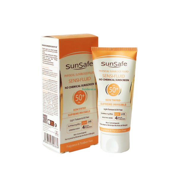 فلوئید ضد آفتاب SPF50+ فیزیکال سان سیف